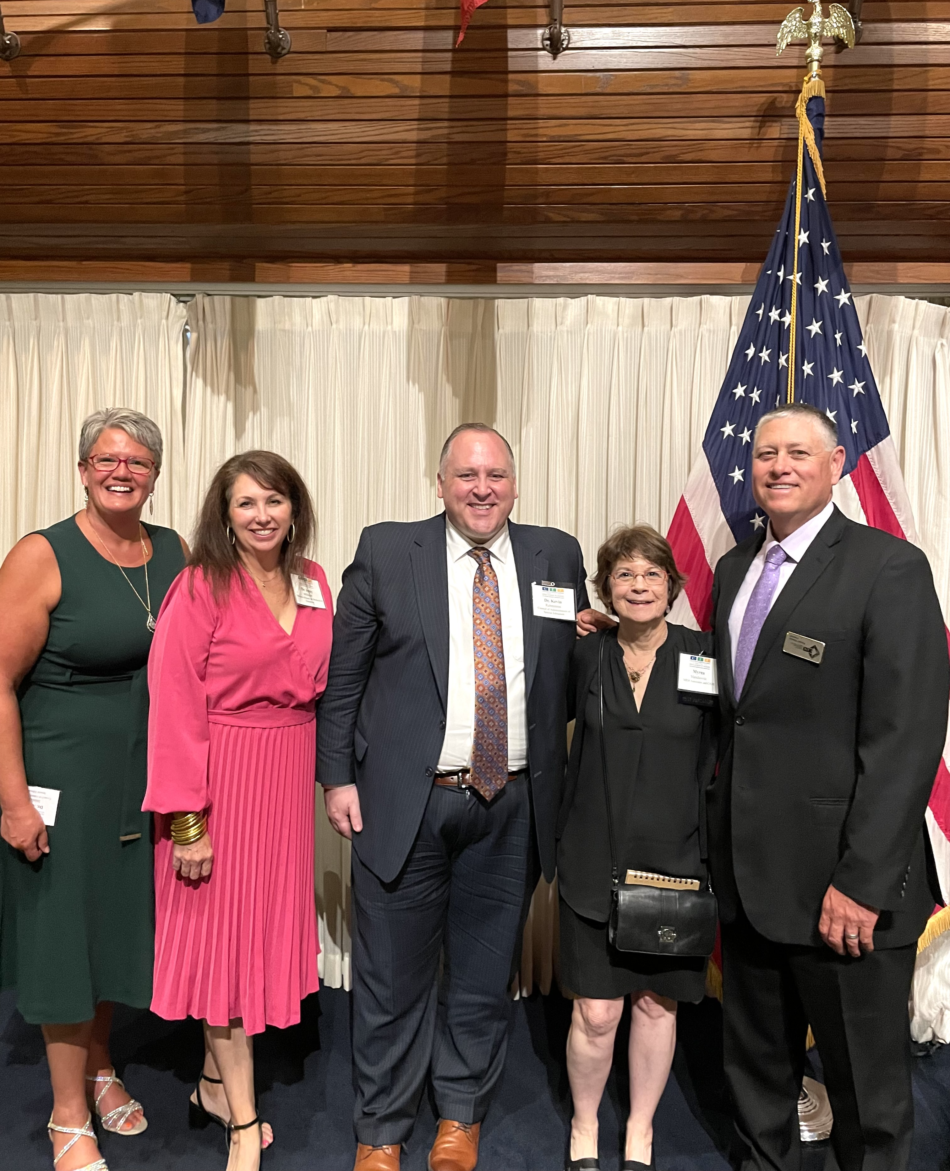 Dr. Angie Balsley, Policy and Legislative Chair, Jenny Millward, Executive Director, National Alliance for Medicaid in Education, Dr. Kevin Rubenstein, President-Elect, Myrna Mandlawitz, Policy and Legislative Consultant, and Kindel Mason, Present 